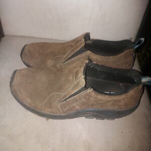 Merrell Men's Tan Suede Slip-On Loafers